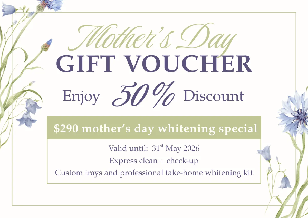 Green Blue and White Elegant Mother's Day Gift Certificate